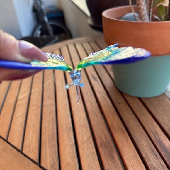 Handcrafted Murano Style Glass Butterfly - Picture 4 of 5
